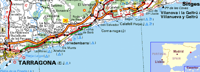 Карта Коста Дорада 
